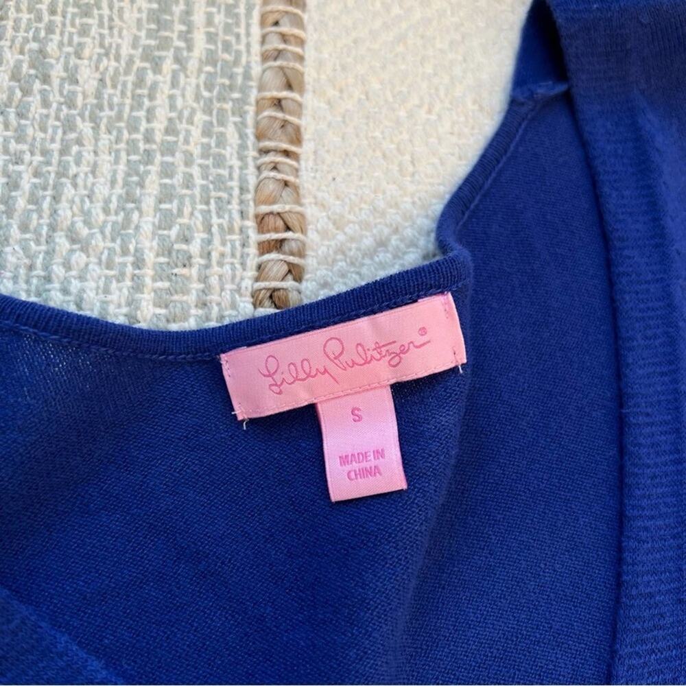Lilly Pulitzer Martine Royal Blue Tassel Pullover Sweater Women’s Size Small - Picture 6 of 8